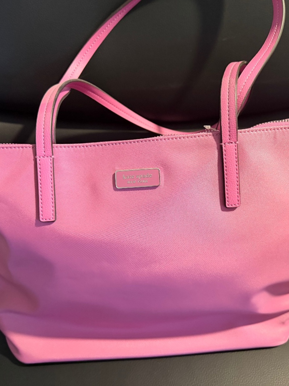 Kate Spade Hayden Top Zip Tote Nylon Ruffled Pansy NWT